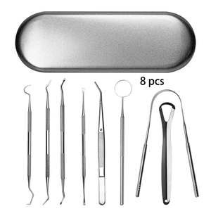 Kit dentaire médical 3-en-1 - Ensemble d'instruments chirurgicaux manuels de haute qualité, miroir buccal, pince, sonde, léger, certifié CE - Product Image 3