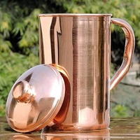 Pichet à eau moderne en cuivre pur Conception personnalisée pour le mariage et les occasions pour l'exportation