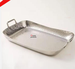 Plateau de service en acier inoxydable de qualité supérieure, finition argentée, pour hôtel, restaurant et bar - Product Image 5