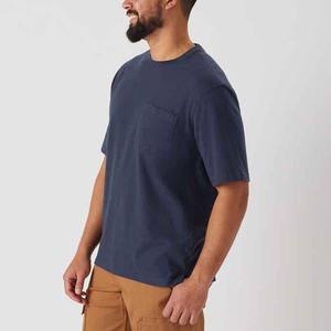 T-shirts pour hommes, t-shirt classique en coton, t-shirt à col rond, t-shirt pour hommes de poids moyen, logo, coupe classique, manches courtes, t-shirts à col rond - Product Image 2