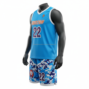 Conjunto de Uniforme de Baloncesto de Poliéster con Números Reflectantes y Logotipo Personalizado para Hombres y Estudiantes, Alta Elasticidad, Transpirable y Duradero - Product Image 6