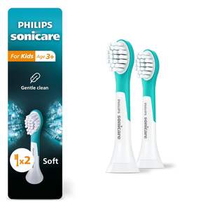 Philips Sonicare pour enfants - Têtes de brosse à dents électriques de remplacement authentiques, format compact, pour enfants de 3 ans et plus, lot de 2, HX6032/94 - Product Image 4