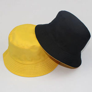 Custom Designer Logo 100% Silk Cotton Knitted Bucket Hat for Men Reversible High Quality Printing Bulk Fishing Hat - Product Image 2