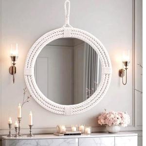 Miroir d'art en résine artificielle européenne de luxe fait à la main, thème amour, peinture, accessoire de décoration intérieure pour rehausser votre espace avec style - Product Image 4