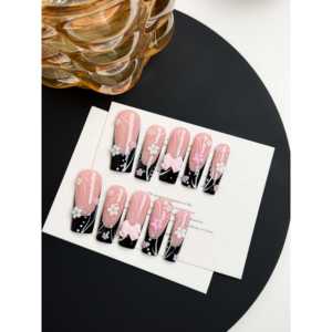 Uñas Postizas Color Rosa Medianoche - Product Image 4