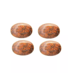 หินธรรมชาติทรงแบนแบนปาล์มสตาร์เรสต์แจสเปอร์หินธรรมชาติหินทรงวงรีแบนมีช่องใส่ของ - Product Image 5