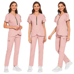 Cómodos uniformes médicos impresos por sublimación para mujer, uniformes médicos suaves y elásticos para enfermería, conjunto de exfoliación para servicio de salud - Product Image 5