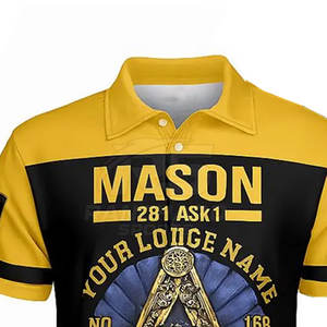 Polo maçonnique personnalisé, identité de la loge fière, polo maçonnique, broderie de qualité supérieure - Product Image 3
