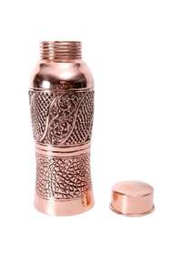 Bouteilles de pique-nique en cuivre avec couvercle en métal décoratif ayurvédique prouvé de bonne santé pour les cadeaux d'affaires européen nouveau Design classique - Product Image 2