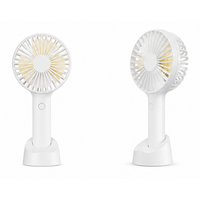 <b>Mini</b> Portable Handheld <b>Fan</b> with 3 Speeds Foldable Battery & <b>USB</b> Powered with Light for Home and Car - Product Image 5