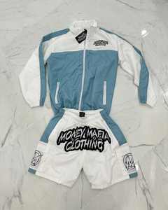 Conjunto de pantalones cortos estampados de dos piezas personalizables Ropa de jogging informal de alta calidad para fitness Plus Longitud de media manga XXL Summer Logo Plus - Product Image 3