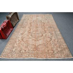 Tapis turc 5,7x9,2 pieds, grand tapis vintage, tapis ombré marron-orange - Product Image 1