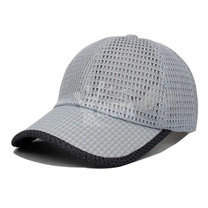 Gorras de béisbol deportivas de verano más vendidas para hombres Sombrero para el sol Red de malla completa Personalizable Gorra de camionero transpirable para exteriores 2025 - Product Image 1