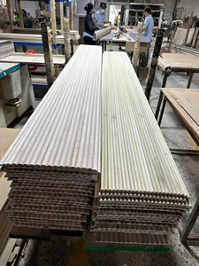 Paneles Decorativos 3D para Pared, Paneles de Madera Maciza, Paneles de Listones de Madera Maciza Flexibles para Puertas de Armarios - Product Image 5