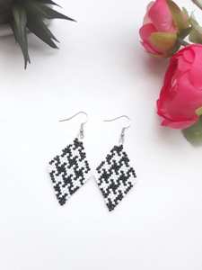 Pendientes bohemios con cuentas y diseño de turquesa, flecos en cascada, regalo de joyería único - Product Image 5