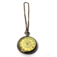 Montre de poche mécanique squelette steampunk vintage, collier, mouvement à remontage manuel, style antique, cadeau de Noël et du Nouvel An