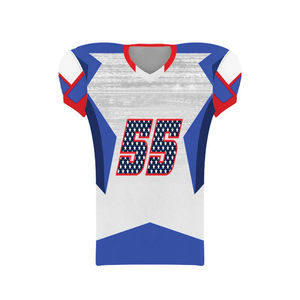 Uniforme de Fútbol Americano Personalizado con Sublimación, 100% Poliéster, Diseño Moderno, Manga Corta, Tallas Grandes para Adultos - Product Image 2