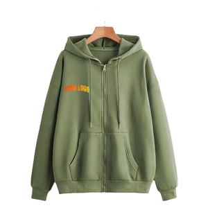 Wholesales Custom Logo Blank 100% Cotton Men's hoodies Custom DTF printed logo solid colour breathable Streetwear men's Hoodies - Product Image 1