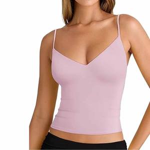 Camiseta sin mangas de algodón suave para mujer al por mayor, camiseta sin mangas acanalada informal para uso diario, camiseta sin mangas para mujer fabricada por Dressports - Product Image 4