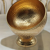 Bol à dattes en métal martelé de style arabe, unique, de luxe, doré, pour fruits, biscuits, décoration de la maison, cadeau de mariage, bol à chocolat