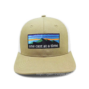 Chapeaux de camionneur à broderie plate personnalisés OEM Chapeaux de camionneur à mailles réglables de haute qualité pour la randonnée et le cyclisme au Vietnam - Product Image 2