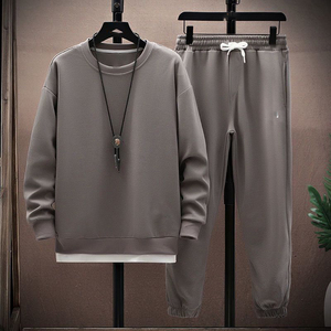 OEM customed Logo Design <span class=keywords><strong>di</strong></span> <span class=keywords><strong>tendenza</strong></span> <span class=keywords><strong>abbigliamento</strong></span> <span class=keywords><strong>uomo</strong></span> primavera e autunno stile un set due pezzi completo - Product Image 5