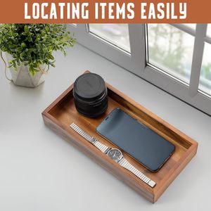 Bandeja de valet clásica de cobre dorado todo en uno para uso en el hogar, Hotel, entrada, mesita de noche, tocador, BILLETERA, Perfume de joyería - Product Image 2