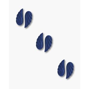 Cuentas de Piedra de Lapislázuli con Diseño de Alas Talladas - Product Image 3