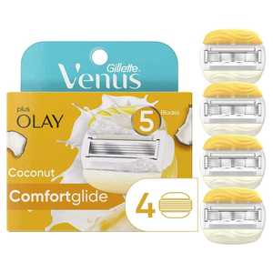 Gillette Venus ComfortGlide Coconut Plus Olay Juego de maquinilla de afeitar para mujer con 2 recambios - Product Image 1