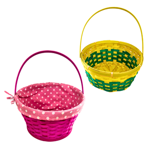 Cesta de Pascua hecha a mano ecológica Cestas de bambú de Vietnam Cesta de vacaciones para exhibición festiva y regalos - Product Image 1