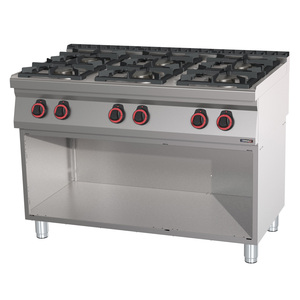 Estufa de Gas de 120 cm con 6 Quemadores, Estufa de Cocina Resistente - Product Image 1