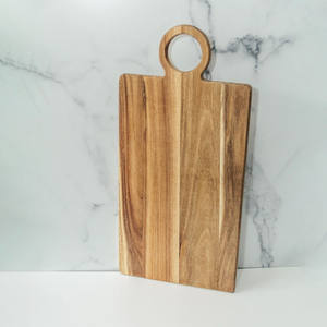 Platos para servir Bistec a precio barato, tablero de madera para comida con asa del productor de Vietnam - Product Image 6