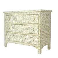 Commodes Artisanales Traditionnelles Peintes à la Main Écologiques avec Incrustation de Nacre Personnalisable de Haute Qualité et Design de Logo Personnalisé