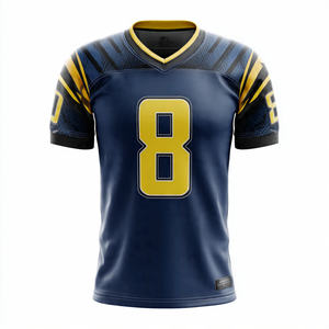 Baggy Rugby Football Jersey Tops Oversized Rugby Shirt Men <b>Drop</b> Shoulder V Neck Rugby Football Jersey Top - Product Image 6