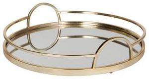ใหม่ออกแบบโลหะกระจกถาดรอบโลหะและกระจกฐานถาดด้วยทองเหลืองโบราณเสร็จในราคาที่ลดสำหรับการสั่งซื้อจำนวนมาก - Product Image 2