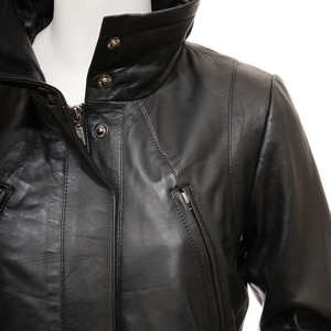 Nouvelle Collection 2026 : Blouson en Cuir Femme Haut de Gamme, Tendance Automne, Manches Longues, Imperméable et Coupe-Vent - Product Image 3