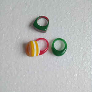 Bohème à la mode personnalisable couleur jaune noir Transparent coupe haute qualité nouvelle mode classique mariage IGI certifié anneaux - Product Image 2