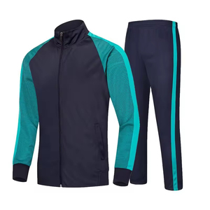 Chándal de invierno para hombre de secado rápido que absorbe la humedad con chaqueta con capucha Joggers patrón sólido ajuste relajado sublimación ropa de invierno - Product Image 1