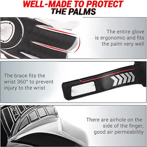 Guantes de fútbol de portero de alto rendimiento en stock Guantes de fútbol de portero de seguridad para deportes al aire libre - Product Image 3