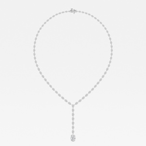 ชุดง่ามสีทองสีโรสเหลืองล้วน18K ตัดกลมเพชรสร้อยคอเทนนิสสำหรับผู้หญิงเครื่องประดับเจ้าสาวขายส่ง - Product Image 2