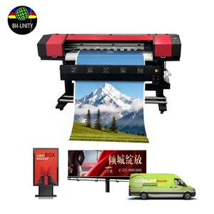 Imprimante à solvant écologique XBH XBH-1901 1,3 m avec têtes I3200 pour impression d'autocollants, de vinyles et de panneaux publicitaires - Product Image 1