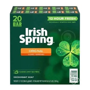 Savon en barre Irish Spring Original Clean de haute qualité pour hommes, 4 onces (lot de 20) - Product Image 6