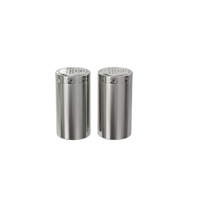 Set of Two Customized Stylish Stainless Steel & Ceramic Salt Pepper Shakers <b>Herb</b> & Spice Seasoning Tool for Tabletop Use - Product Image 6