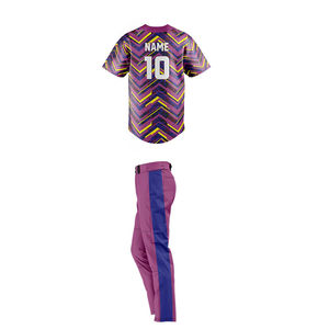 Unisex Baseball Uniform Set Lightweight Breathable Printed Jersey Pants for Team Training League <b>Games</b> Custom Fit Anti-UV - Product Image 6