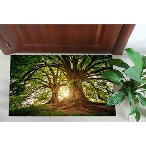 Alfombra Estampada Colorida - Diseño de Árbol, Naturaleza, Bosque, Estilo Rústico, Personalizada, Alfombra de Terciopelo - Product Image 5