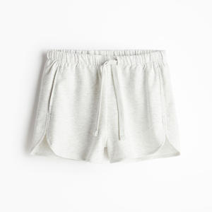 กางเกงขาสั้นทรงตรงผ้าเจอร์ซีย์ผสมคอตตอน/โพลีเอสเตอร์ ระบายอากาศได้ดี สำหรับผู้หญิง มีรอยผ่าข้าง กระเป๋าข้างสองข้าง ขายดีที่สุด - Product Image 3