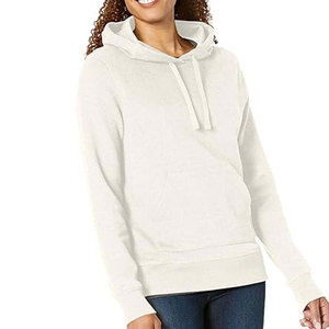 Grande y alto Otoño e Invierno Nuevo Color sólido Más suéter con capucha de lana Estilo de calle para mujer Sudaderas con capucha de invierno a granel lisas en blanco - Product Image 4
