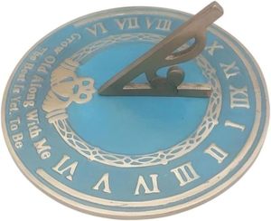 Reloj de Sol de Latón Macizo de 8 Pulgadas con Acabado Antiguo, Reloj de Jardín con Números Romanos, Elegante Decoración para Exteriores y Hogar, Regalo - Product Image 3