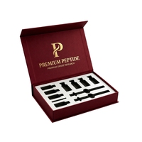 Caja Magnética Rígida Personalizada para Bolígrafos de Péptidos con Patrón Láser y UV para Empaque de Bolígrafos de Péptidos y Ampollas Premium