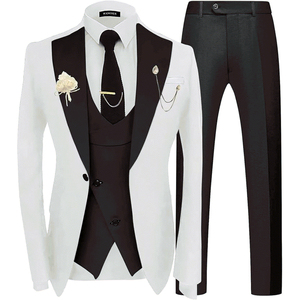 Trajes de Blazer Modernos de Alta Calidad para Hombre, Estilo Boda, Cierre de Botones y Cremallera, Pantalones con Cierre, Talla XL, Antiestático - Product Image 6